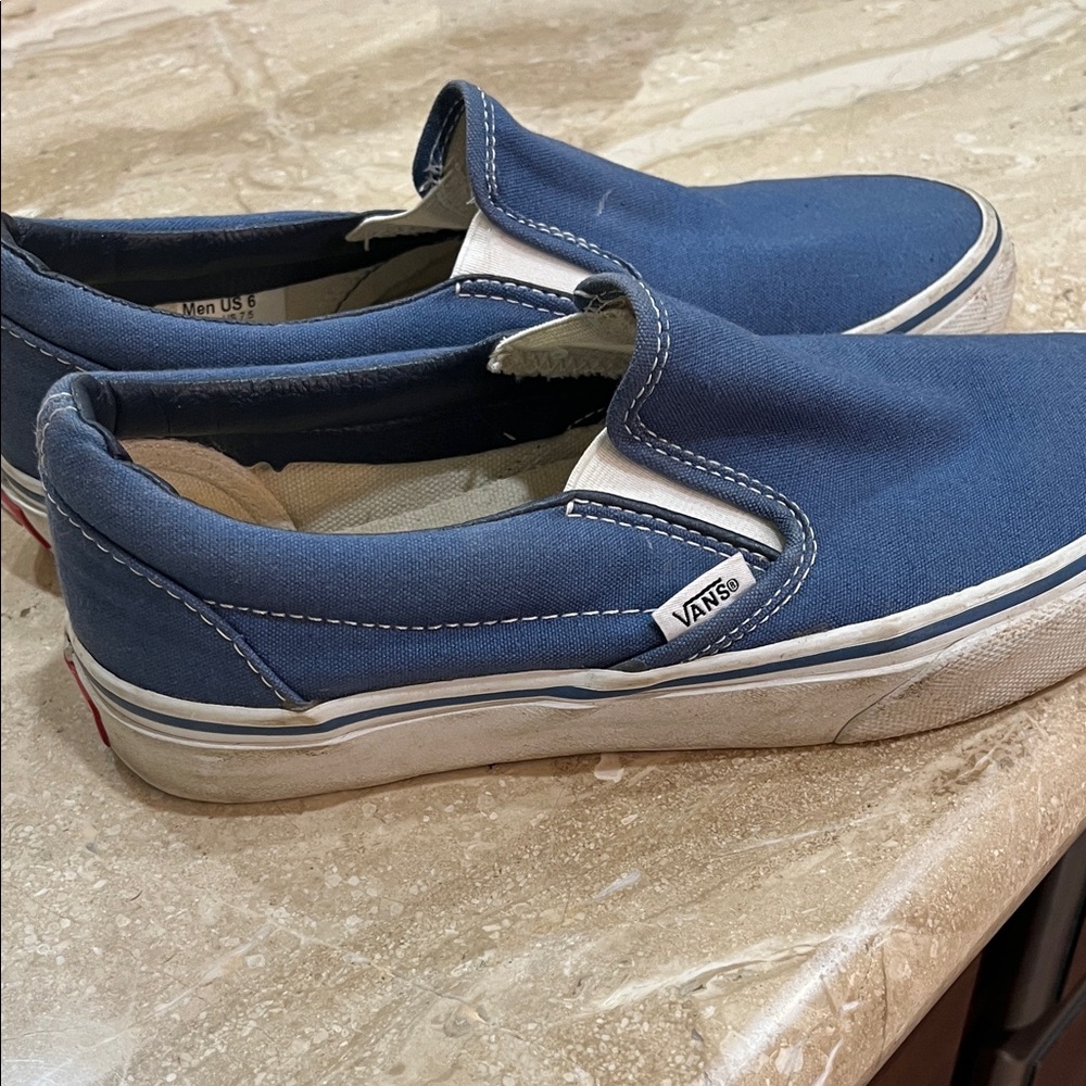 Vans Blue Slip-On Sneakers